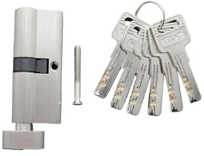 GBSONGLIANGBO Knaufzylinder,Schließzylinder Türschlösser Sicherheitsschlosszylinder 55 60 65 70 75 80mm für 35-50mm Dicke Türschloss für Home Kernschloss Zylinder 5Keys(55mm27.5-27.5)