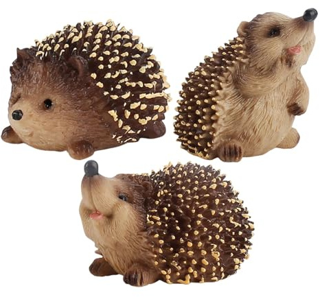 ZHUMCCY Igel Gartenfiguren, Simulierte Igel Tierfigur Igel Spielzeug Für Kind Igel Modell Für Herbstdekoration Dekorative Igel Ornamente Für Outdoor Garten
