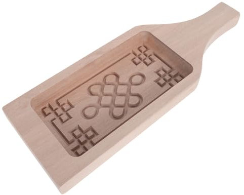LALADEFIEE 1pezzi Stampo Per Biscotti in Legno Con Motivo in Rilievo Utensile Pratico Per Dolci Fatti in Casa Per Biscotti Tortine e Dolci Al Latte in Cucina Professionale e Domestica