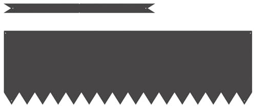 vidaXL Bordure de Pelouse 30 pcs Noir 100 x 0.05 x 20 cm, Jardin et terrasse, séparateur de pelouse Moderne, Bord de Chemin, barrière extérieure, Touche déco