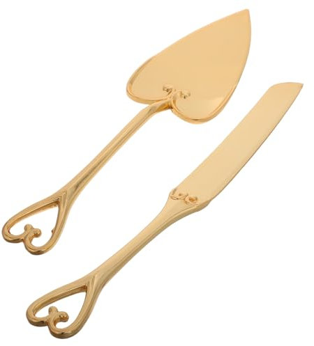 Gatuida 2piezas Servidores De Pastel Inoxidable Dorado Utensilios Elegantes para Bodas y Celebraciones para Cortar y Tartas y Pizzas