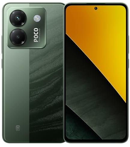 Xiaomi Poco M7 Pro 5G - Smartphone (8 + 256 GB, con NFC, sin cargador, batería de 5110 mAh, 45 W TurboCharge, pantalla HD AMOLED de 120 Hz), color verde