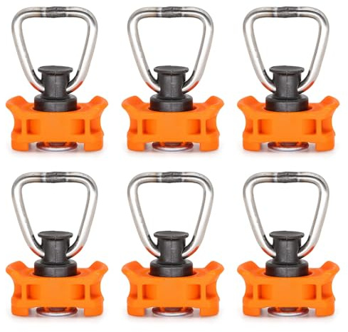 Punti di ancoraggio per binari aerei in acciaio inox con molla di ritorno per camper e camper Rimorchio Trasporto Cargo Management Caravan morsetto di fissaggio