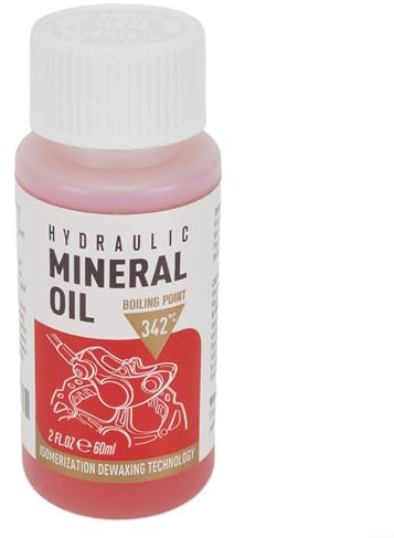 Gdfnmogo EZMTB Bremsflüssigkeit für hydraulische Scheibenbremsen, Mineralöl (rot) und DOT 5.1 (gelb), kompatibel mit SH, für Nutt-Systeme (Mineralöl)