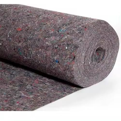 Manta de Fieltro Protege Suelos con Base plastificada Antiadherente Ideal para protección de Suelos. (90cm*10m)