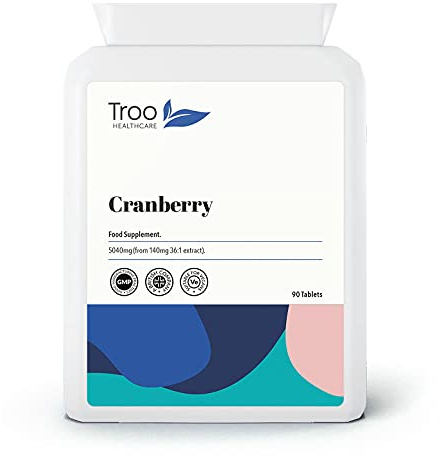 Troo Health Care Cranberry Supplement 5040 mg 90 Vegan Tablets - One Easy