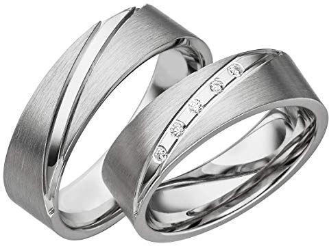 JC SILBER TRAURINGE 925 STERLING EHERINGE S054 (PAARPREIS)