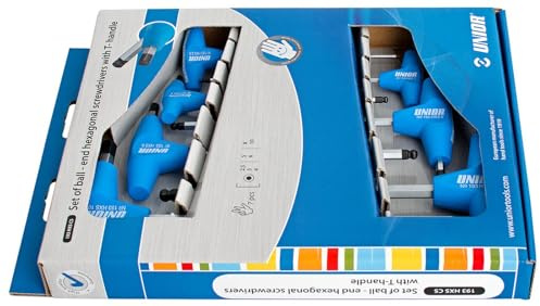 Unior T-Griff Sechskantstiftschlüsselset Silber 2,5-10mm