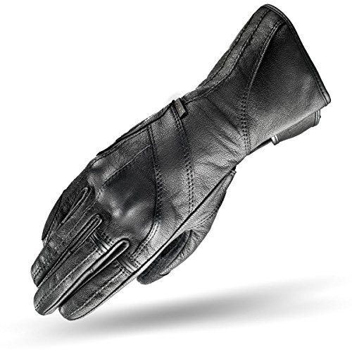 Shima UNICA Frauen Damen Motorradhandschuhe Leder Touring Urban LadyFit ( XS-L, Schwarz), S