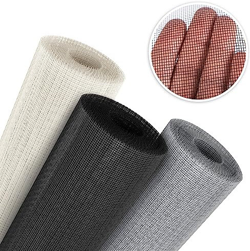 Onpira® Fliegennetz aus Fiberglas Meterware Schwarz Fliegengitter Insektenschutz,Fliegengitter Balkon Tür,Fenster Fliegennetz, Fiberglasgewebe (Breite: 150cm; Farbe: Schwarz;)