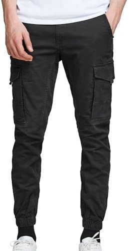 JACK & JONES Jjipaul Jjflake Akm 542 Black Noos, Pantalon Homme, Noir (Black Black), W33/L34 (Taille fabricant: 33)