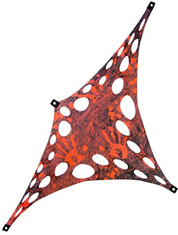 PSYWORK Schwarzlicht Segel Spandex | Holes Neon Halloween Bloody | 1,0 x 1,75m | UV-aktiv | Leuchtend | Wandtuch Wandbehang Stoff Neon Deko Party Tuch Tapestry Poster PSY Goa