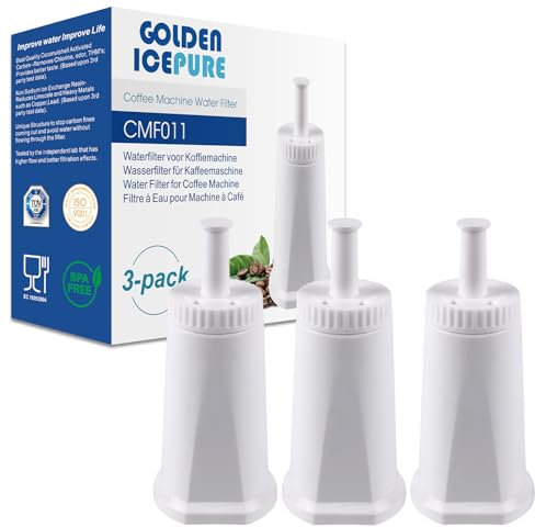 GOLDEN ICEPURE Coffee Machines Water Filter Compatible with Barista SES008, SES810, SES880, SES920, SES980, SES990 Coffee Machines, NSF Certified, 3 Pieces