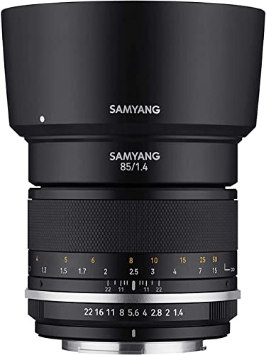 Samyang MK2 85 mm F1.4 Teleobjektiv für Canon EF | Erfassen Sie entfernte Motive mit scharfer Teleleistung und heller Optik für Porträts, Wildtiere und Sport.