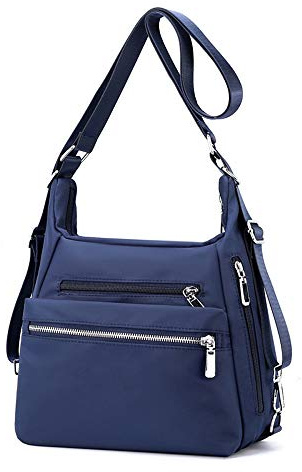 YANAIER Rucksack Tasche Damen 3 in 1 Handtasche Schultertasche Stilvolle Multifunktionale Umhängetaschen für Reise Outdoor Alltag Schule Einkauf Dunkelblau