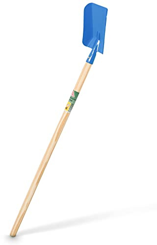 Agrarflora Kinder Schaufel - Robuste Sandschaufel mit Holzstiel - Hochwertige Kinderschaufel aus Metall - langlebiges Kinder Gartengerät - Farbenfroh Sortiert für kleine Gärtner