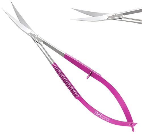Frühlings-Stickschere und Kreuzstich-Nähen, Handwerk, kleine Werkzeugschere (rosa gebogen)