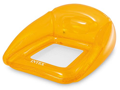 Intex Transparente Lounges, transparentes Grün-, Orange- und Rosa-Farbsortiment, unaufgeblasene Größe: 104 cm x 102 cm (56802NP)