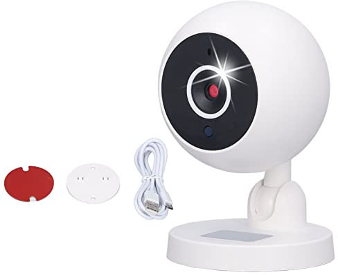 ciciglow WiFi Camera Indoor, 1080P HD Pet Dog Camera Horizontal 360 Degrees, Vertical 180 Degrees Security Wireless Baby Camera with Night Viewing Motion Detection, 2 Way Audio