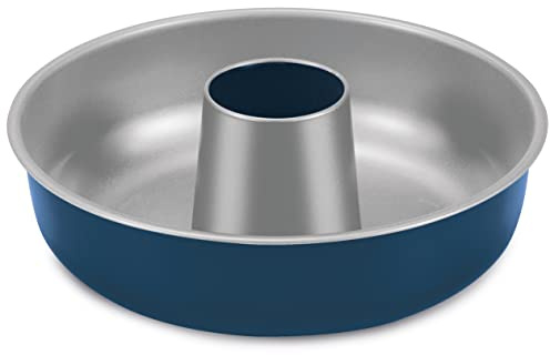 Guardini, Moule à beignets Ø 25 cm, Acier produit avec des émissions de CO2 réduites avec un nouveau revêtement sans PFAS, Gris/Bleu, Fabriqué en Italie, ligne XBake