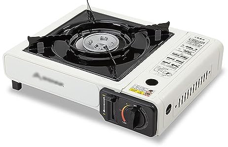 SaCLi Cocina Gas Cocina de butanoEstufa de Picnic portátil Área al Aire Libre 2900W Estufa de Gas de extracción Ajustable(Color:b)