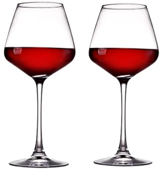 ONSMO Bicchiere Da Champagne - Calici Vino Bianco,e' Un Bicchiere Da Vino Rosso Realizzato In Cristallo Addensato, 460ml/590ml, Che Lo Rende Un'ottima Tazza Per Matrimoni E Banchetti Di Fidanzamento
