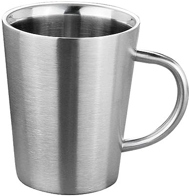 GOOHOCHY -kaffeebecher Mit Doppelwandigem Vakuum-isolierdesign Isoliert Für Wasser Saft Milch Kaffee Großes Fassungsvermögen Silber