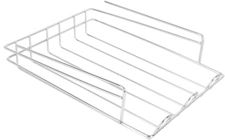 DOITOOL Egg Rolling Rack for Fridge Stainless Steel Organiser Fridge Organisers Lids Drinks Storage