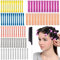 XSQD 85 Pezzi Bigodini Permanente, Pettine D'acciaio Fluffy Naturalmente Riccio Hairstyle, Bigodini Onde, No Heat Bangs Ricci Barre Capelli, Stick di Arricciatura Perme Freddo Plastica Lo Strumento