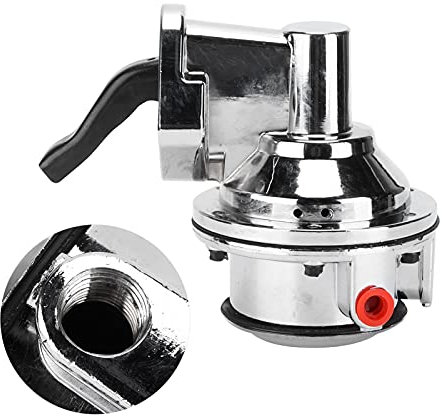 Klanata Mechanische Kraftstoffpumpe mit hohem Volumen, verchromt, Ersatz für Big-Block-V8-Motor 396-454