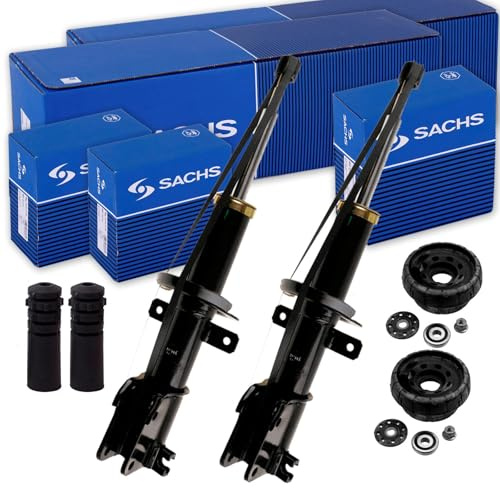 2x SACHS Stoßdämpfer Domlager + Protection-Kit vorne für