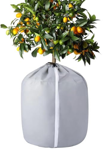 Nexoria Winterschutz für Pflanzen, Thermo Topfschutz für Pflanzen Winterschutz Pflanzen mit Reißverschluss Frostschutz Pflanzen Topfschutz Pflanzen Winter Winterschutz für Kübelpflanzen (B)