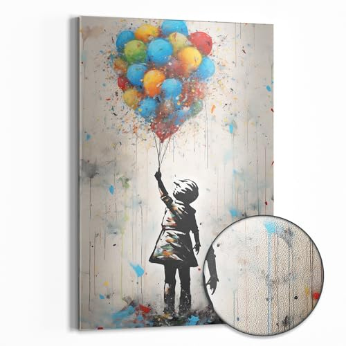 DEQOART Metall Magnettafel | 60x90 cm cm groß | Motiv Ballonträumerei | Whiteboard für alle Magnete | Magnetboard Wand-Tafel für Küche & Büro | Design Magnetwand Pinnwand magnetisch