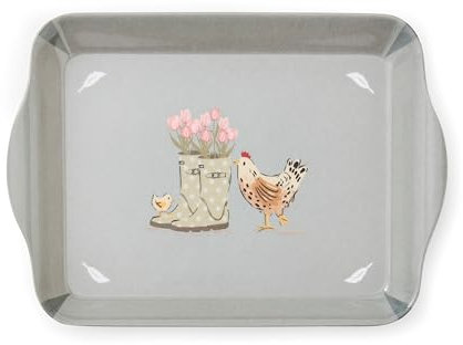 Cooksmart Hen House Lane Scatter Bandeja de Cocina de diseño británico | Mezcla Duradera de melamina y plástico | Diseño rústico de Campo | Fácil de Limpiar