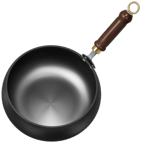 Traditionelle Bratpfanne aus Eisen für gesundes Kochen, hergestellt für bessere Wärmeverteilung (ohne Deckel)