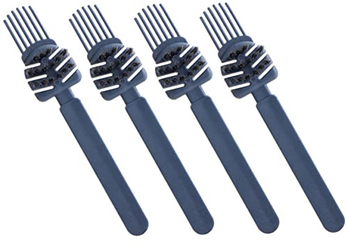 CLISPEED 4piezas Limpiador de Cepillos Removedor de Pelos Herramienta de Limpieza para Cepillo de Cabello Color Azul