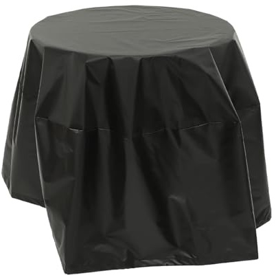 Cubierta Redonda para Fogatas Funda for barbacoa redonda de tela plateada, impermeable, a prueba polvo, for jardín, ligera, resistente al viento, gran tamaño, a gas