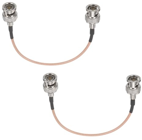 sourcing map Cavo 3G-SDI, BNC maschio a maschio, HD-SDI, 75 Ohm, RG179, cavo coassiale per videocamera, per telecamere di sorveglianza CCTV e sistemi di trasmissione, arancione, confezione da 2