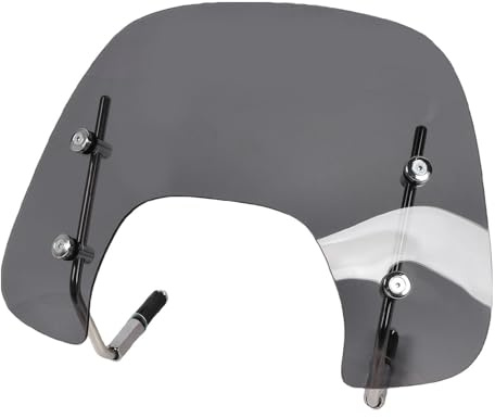 Vvikizy Motorrad-Windschutzscheibe, Langlebiger, Stoßfester Windabweiser mit Befestigungsmaterial für Sprint 125 150 2016–2022, Stilvolles Design für Verbesserten Fahrkomfort (Rauchiges Schwarz)