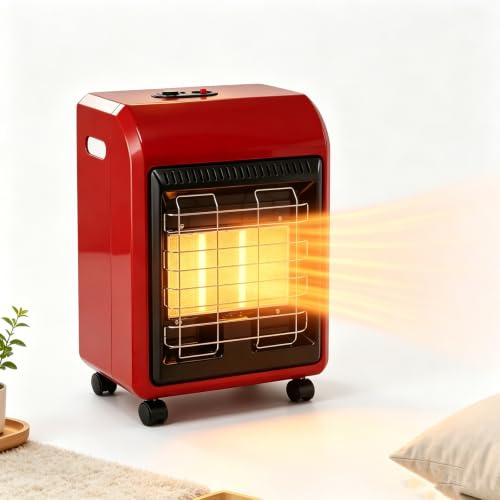 Portable Gas Heater, 4200W, 3 Levels, Tip-Over Protection, for Home