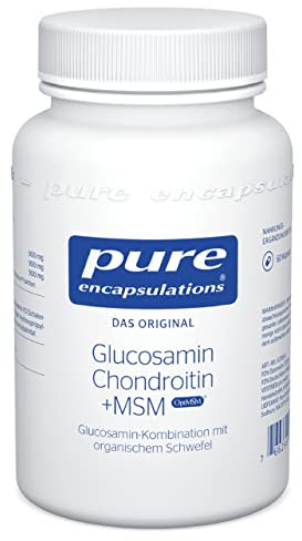 Pure Encapsulations - Glucosamin Chondroitin + MSM - Hochdosiert mit organischem Schwefel - 60 Kapseln