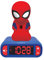 LEXIBOOK, Spider-Man, Nightlight alarm clock, Sounds and Melodies, LCD Backlit screen, Luminous, Snooze, Blue/Red, RL800SP