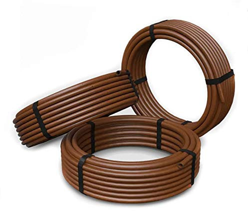 rg-vertrieb Tropfschlauch Perlschlauch 2,1 Liter/Stunde Tropfrohr 16 mm Dripline Tropferabstand 33cm ab 25 bis 100M braun (50m)