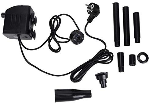 Pompa sommergibile, plastica 3 in 1 1000L/H 15W Pompa sommergibile per acquario con luce per laghetto con fontana da giardino SM-068(EU plug)