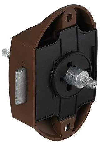 Serratura a Pulsante Marrone Push Lock per Bagno Camper