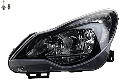 Johns, Scheinwerfer passend für Opel Corsa D 01/11- Links Fahrerseite mit Leuchtmittel