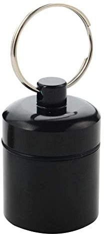 Cartridge Pill Waterproof Sealing Metal Can Keyring Storage Earplug Case Container Keychain Box Mini