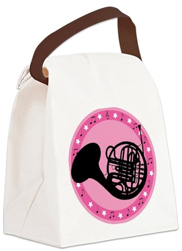 CafePress French Horn On Choirpink 2011 Canvas Lunch Bag with Strap Handle