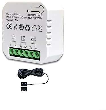 HpLive Smart Garagentoröffner, für Tuya Zigbee Garagentorsteuerung, Automatischer Schiebetoröffner-Set, Intelligenter Garagentoröffner, WLAN Fernbedienung, Sprachsteuerung