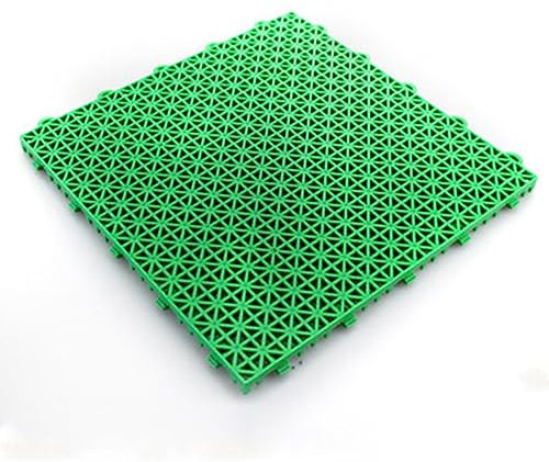 XLIHAWY Ineinandergreifende Modulare Bodenfliesen Aus Kunststoff, rutschfest Pool-Badewannen-Abflussfliesen, Zusammenfügen Einer Modularen Kissenmatte (Farbe : Grün, Größe : 32pcs)